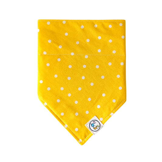 Vibrant Yellow polka dot design, adding a pop of color and style to your pet's ensemble.