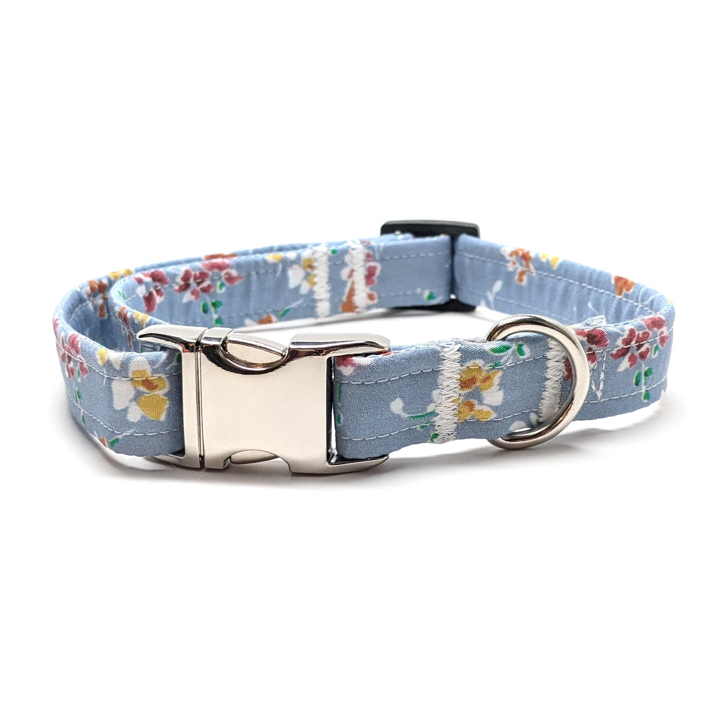 Baby Blue Floral Dog and Cat Collar (Limited Edition) - Whiskerful 2