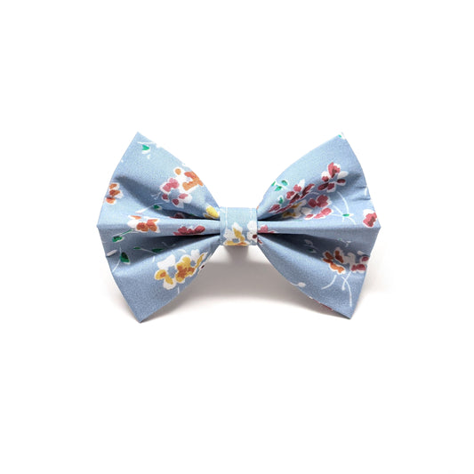 Baby Blue Floral Pet Bow Tie (Limited Edition) - Whiskerful 1