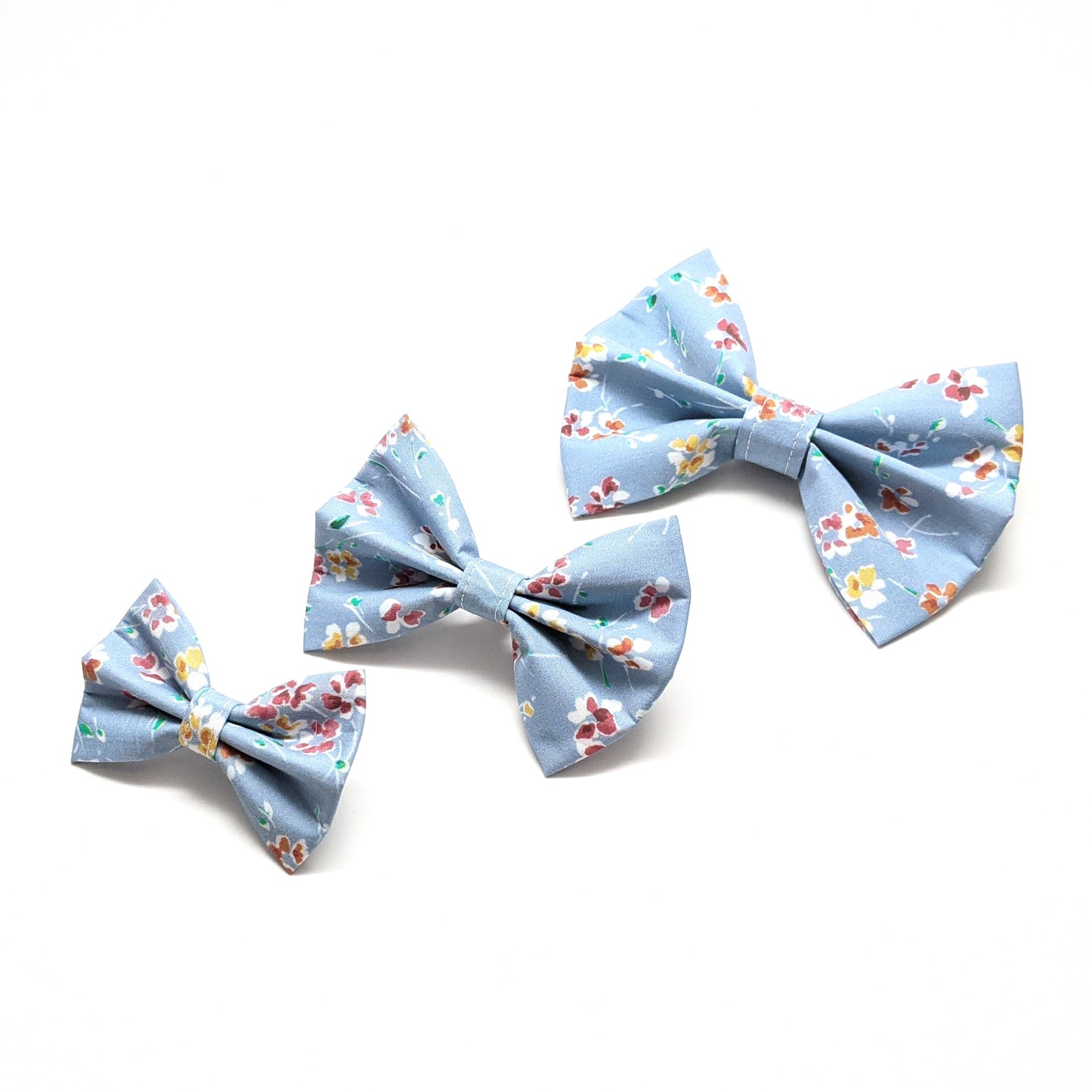 Baby Blue Floral Pet Bow Tie (Limited Edition) - Whiskerful 3