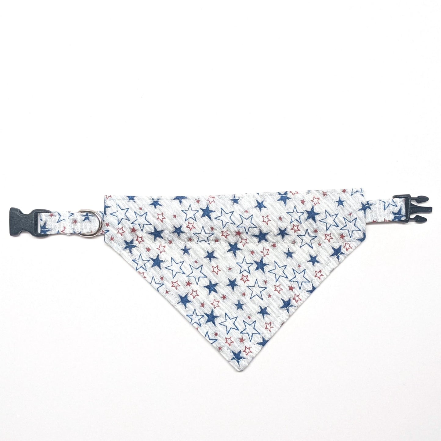 Blue and Red Stars Bandana for Dogs and Cats - Whiskerful 1