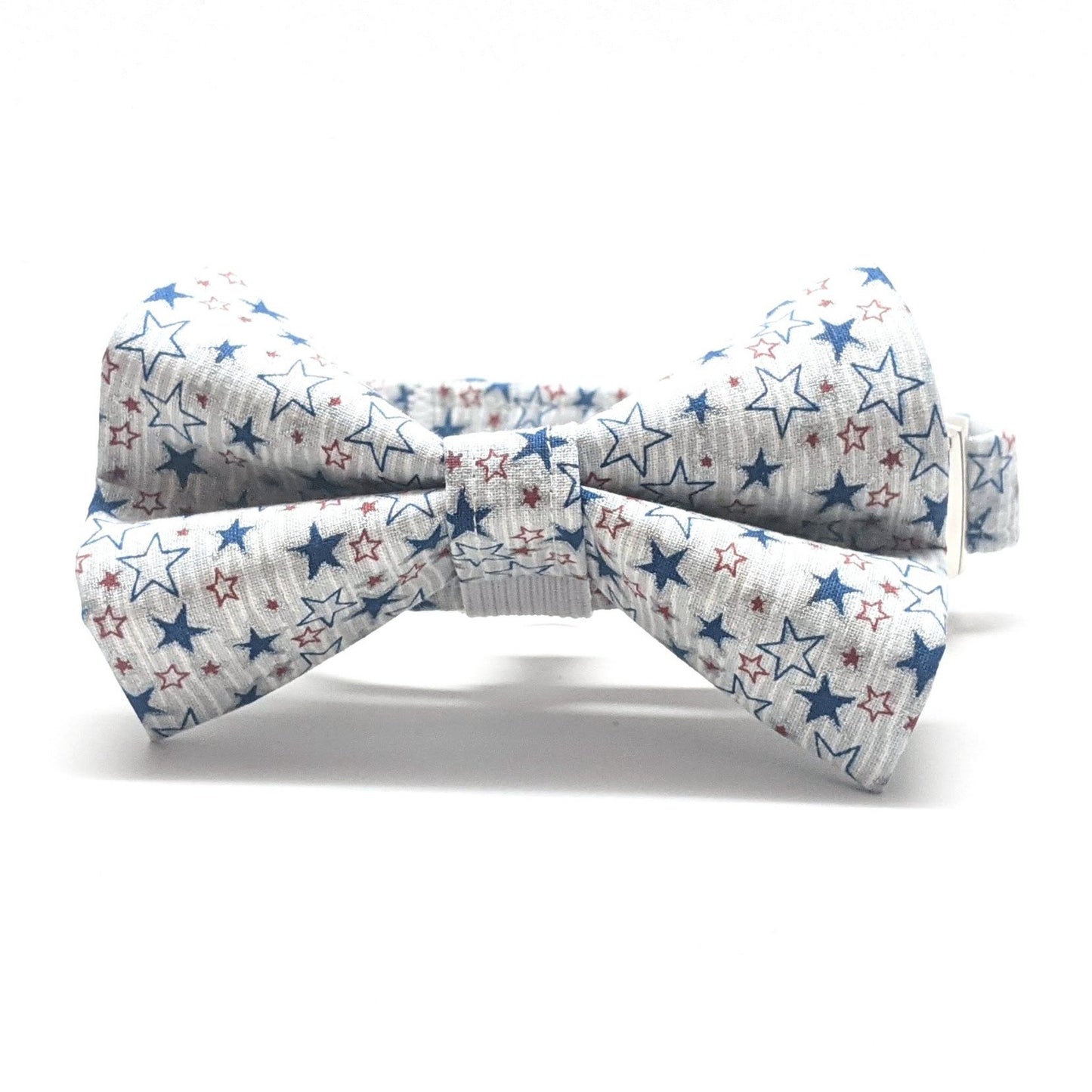 Blue and Red Stars Bow Tie for Dogs and Cats - Whiskerful 4