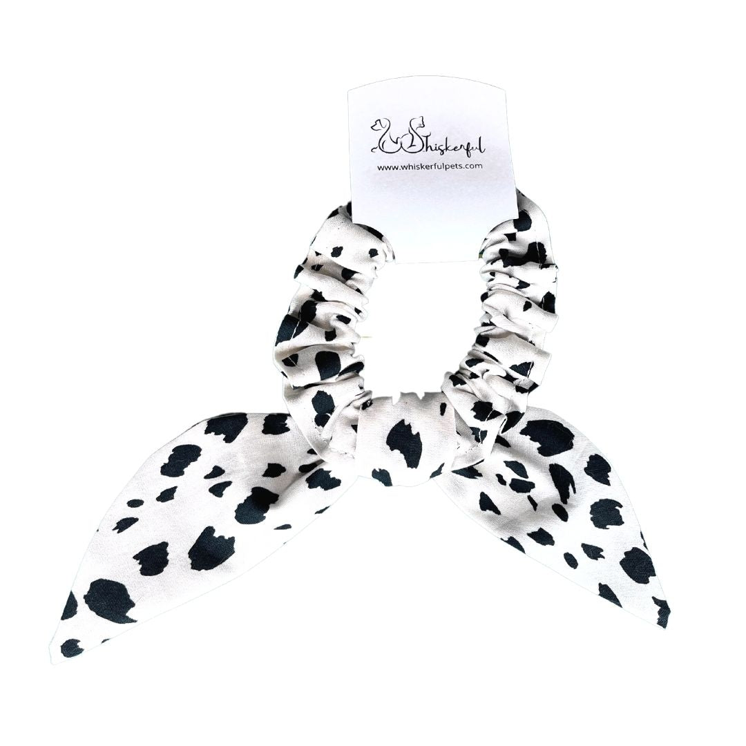 Black and White Animal Print Scrunchies