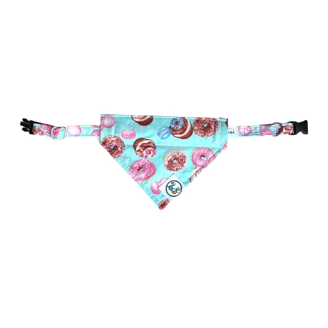 Organic Egyptian Cotton Blue & Pink Donuts and Cupcakes Bandana