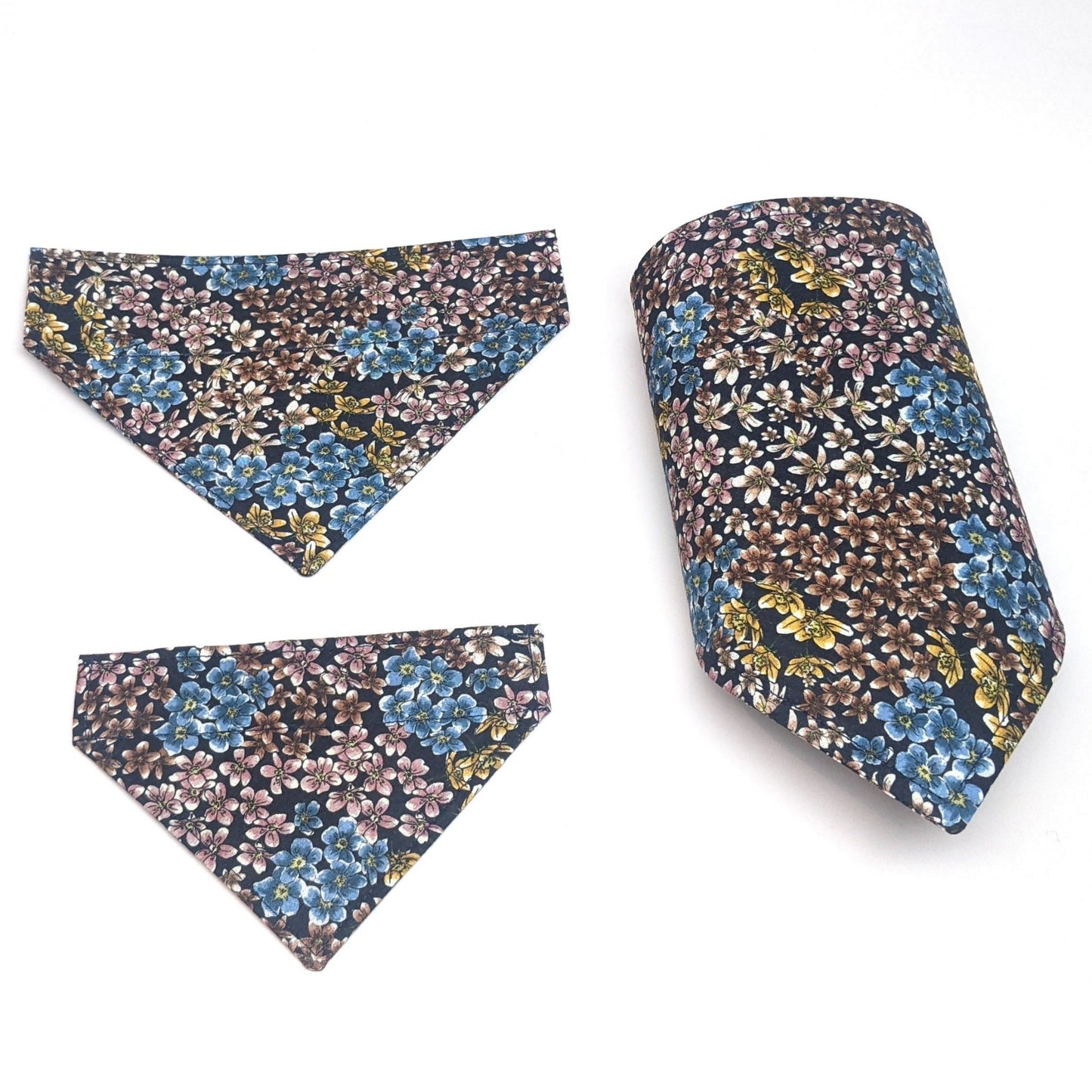 Dog and Cat Indigo Floral Bandana - Whiskerful 5