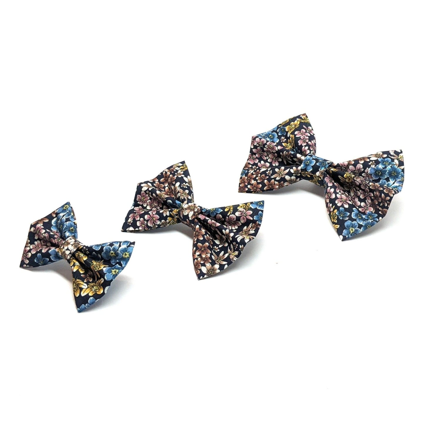 Dog and Cat Indigo Floral Bow Tie - Whiskerful 4