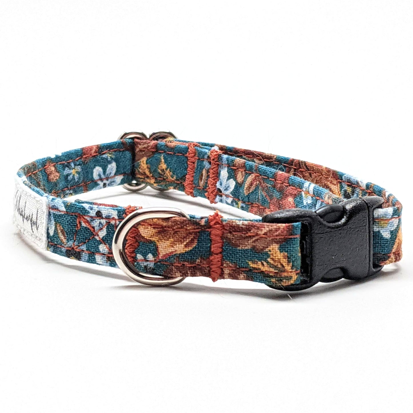 Teal Gold Paisley Collar