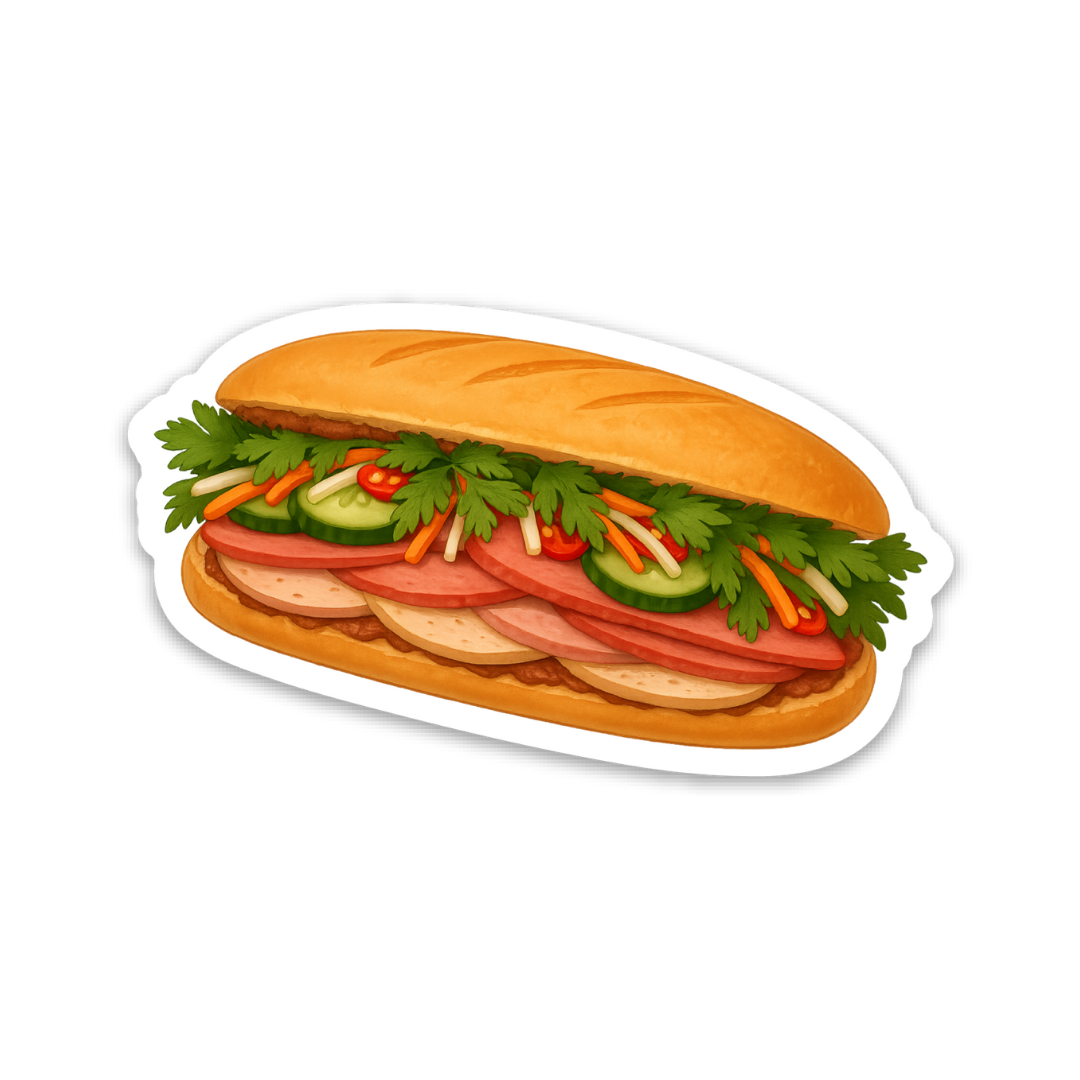 Banh Mi – Vietnamese Food Vinyl Sticker – Whiskerful