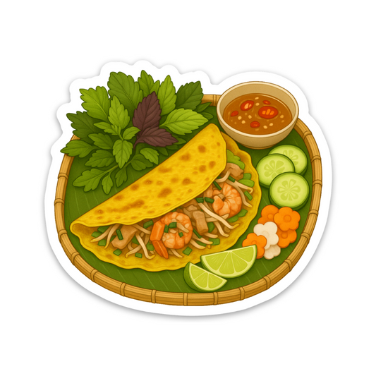 Banh Xeo – Vietnamese Food Vinyl Sticker