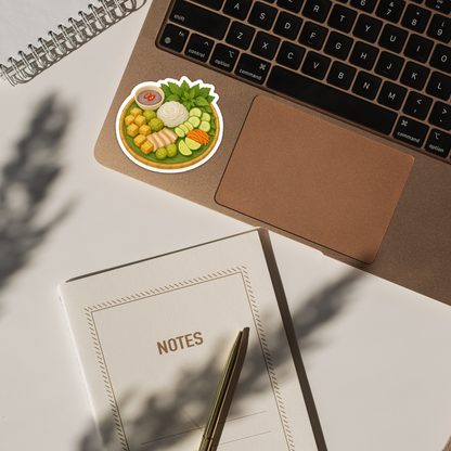 Bun Dau Mam Tom – Vietnamese Food Vinyl Sticker