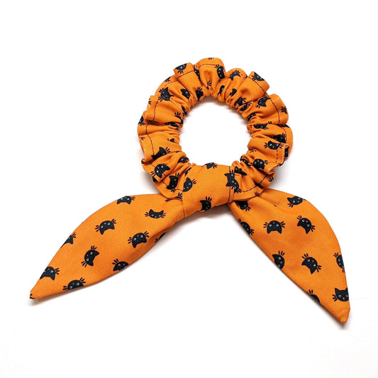 Halloween Black Cat Scrunchies
