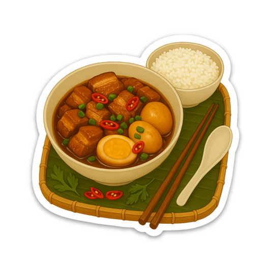 Thit Kho Tau – Vietnamese Food Vinyl Sticker