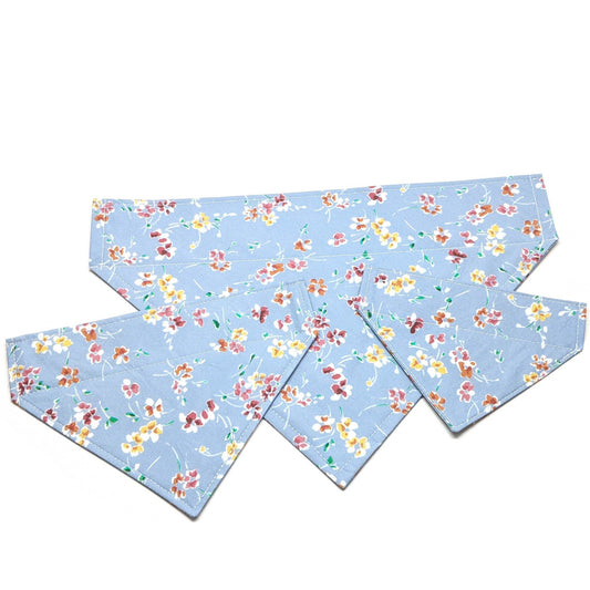 Baby Blue Floral Bandana (Limited Edition) - Whiskerful 3