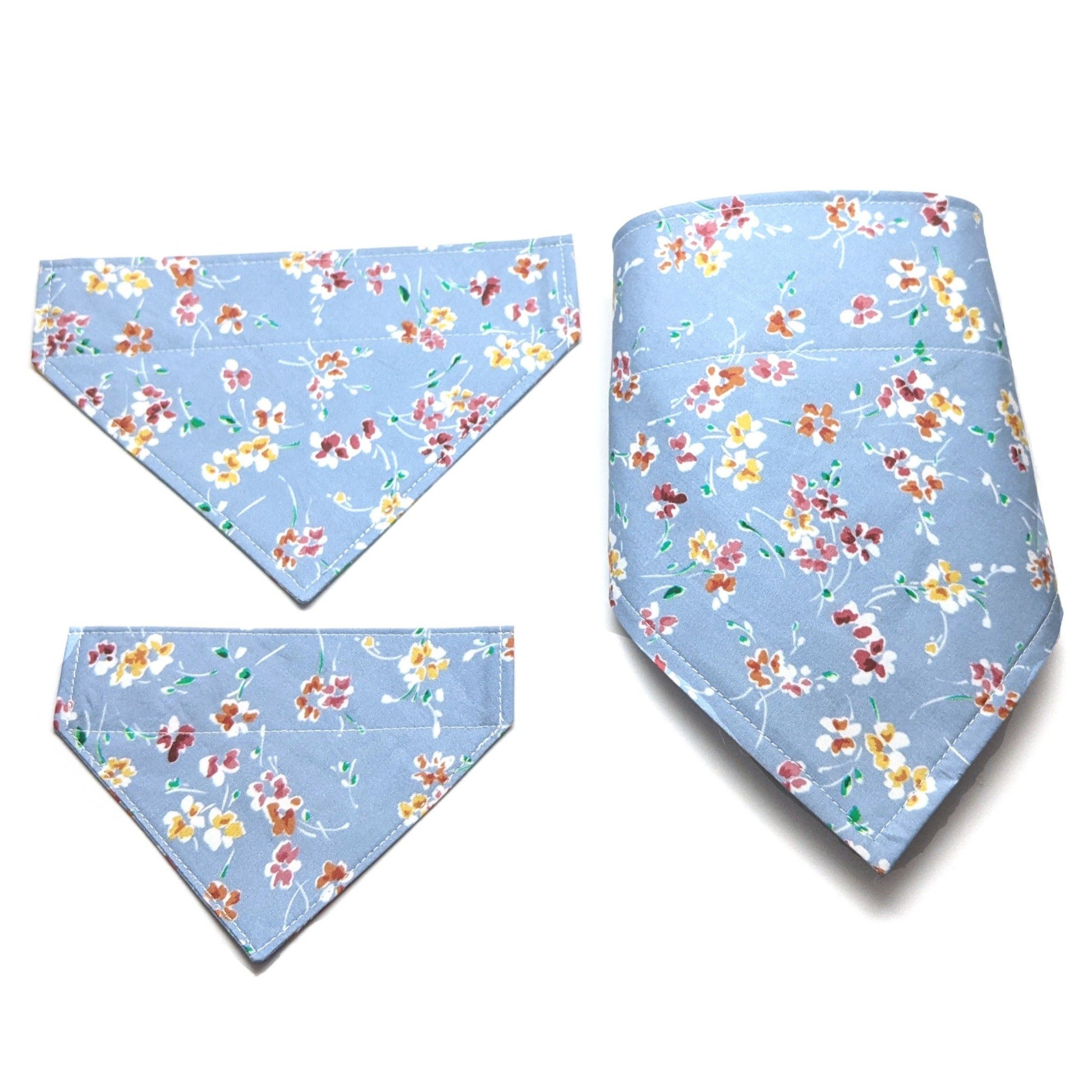 Baby Blue Floral Bandana (Limited Edition) - Whiskerful 4
