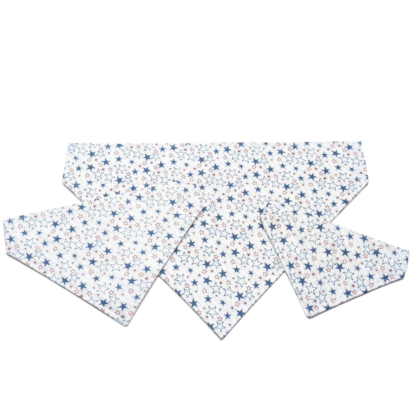 Blue and Red Stars Bandana for Dogs and Cats - Whiskerful 2