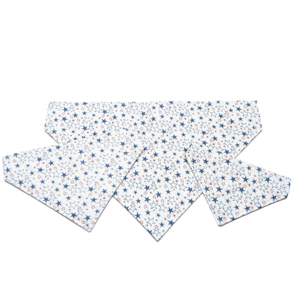 Blue and Red Stars Bandana for Dogs and Cats - Whiskerful 2