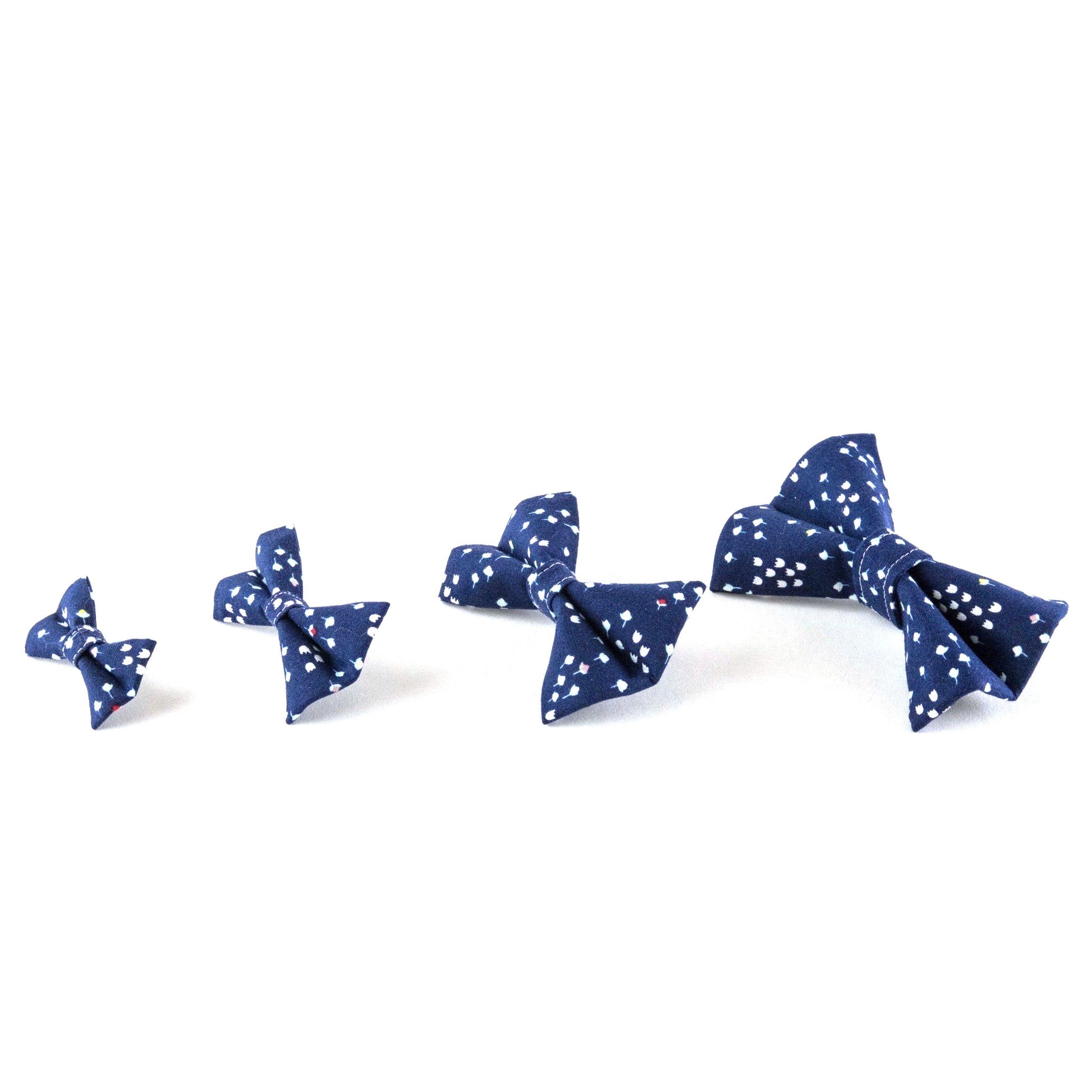Navy Dog and Cat Bow Tie - Whiskerful 1