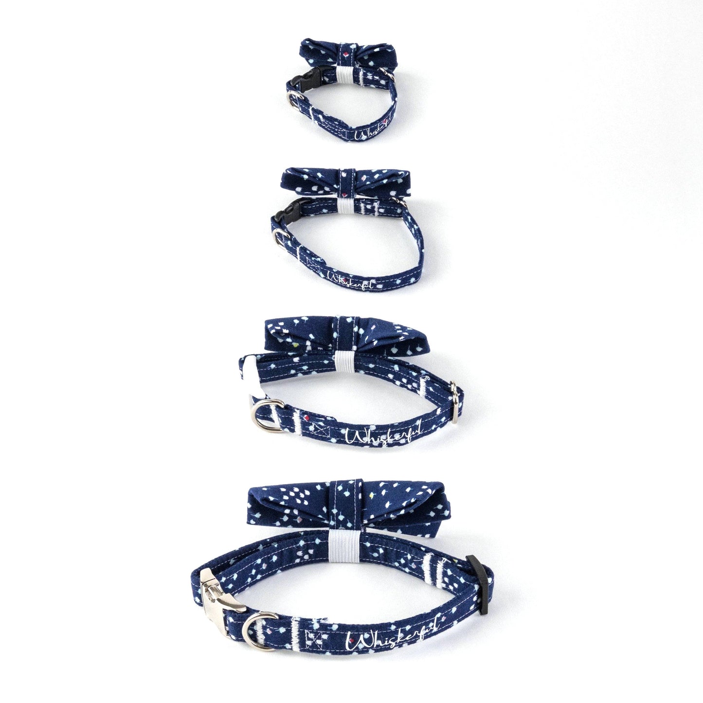 Navy Dog and Cat Bow Tie - Whiskerful 4