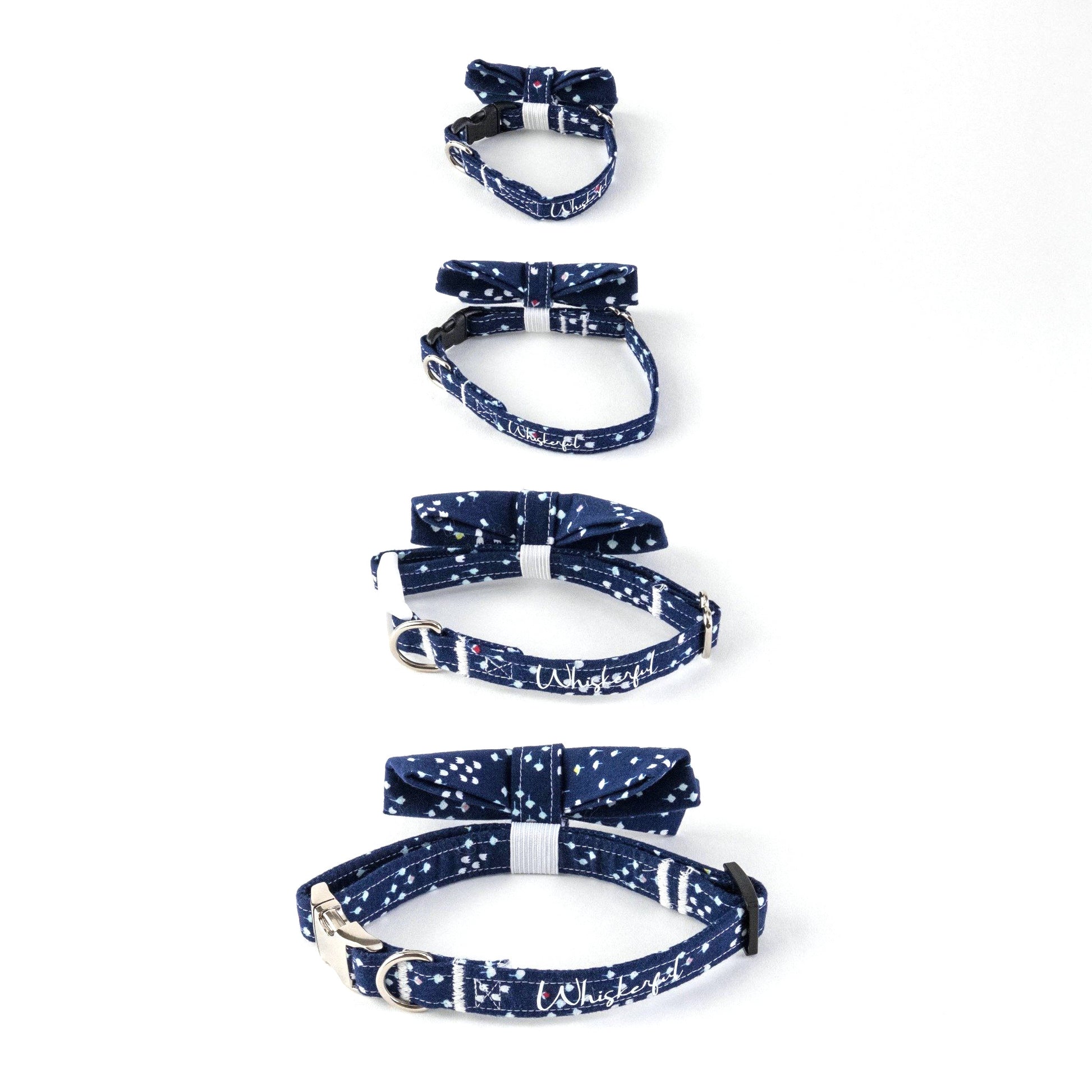 Navy Dog and Cat Bow Tie - Whiskerful 4