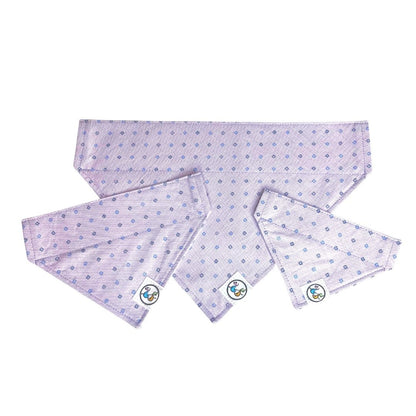 Lilac and Blue Flowers Bandana